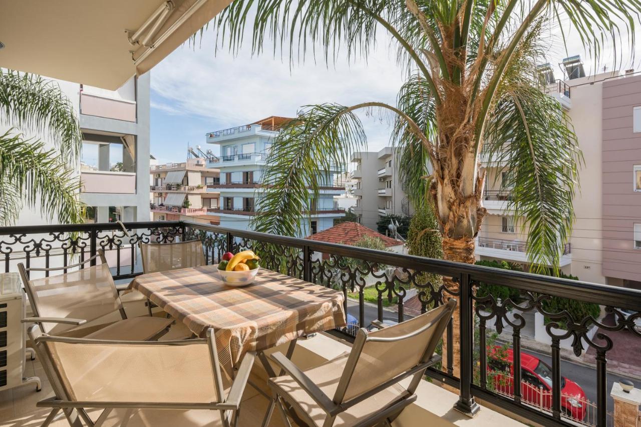 Apartmán Luxury Coastal Retreat, Mountain View Balcony With Palm Trees & Parking Chania  Exteriér fotografie