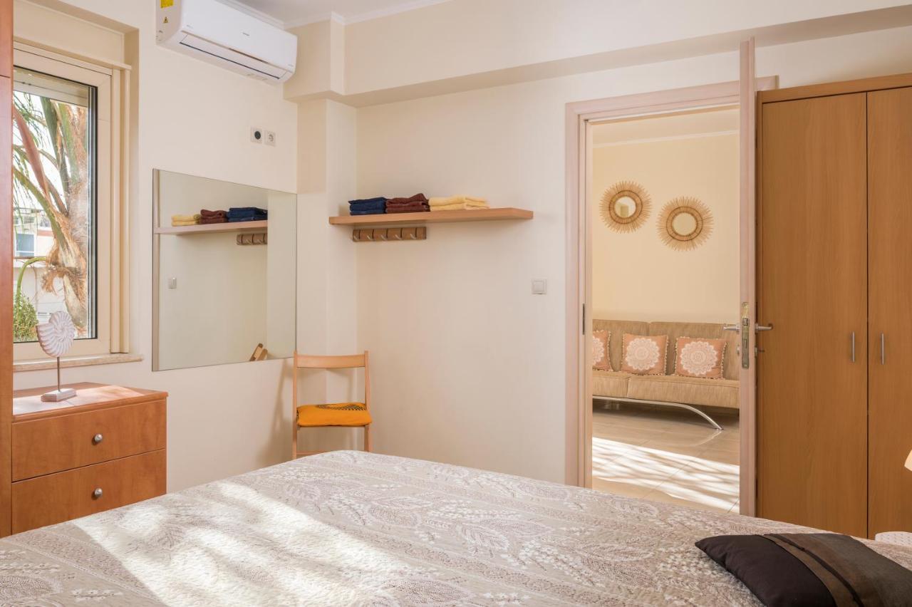Apartmán Luxury Coastal Retreat, Mountain View Balcony With Palm Trees & Parking Chania  Exteriér fotografie